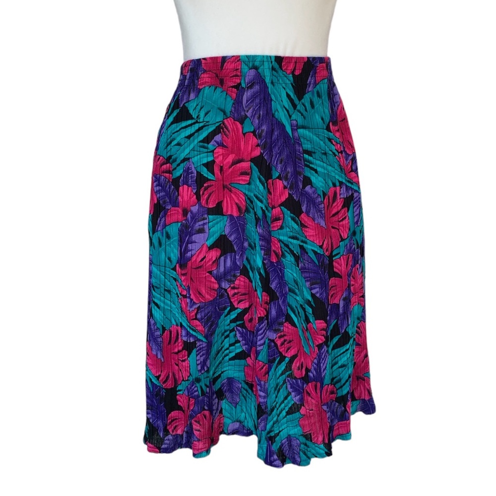 Vintage Alfred Dunner Tropical Print Skirt